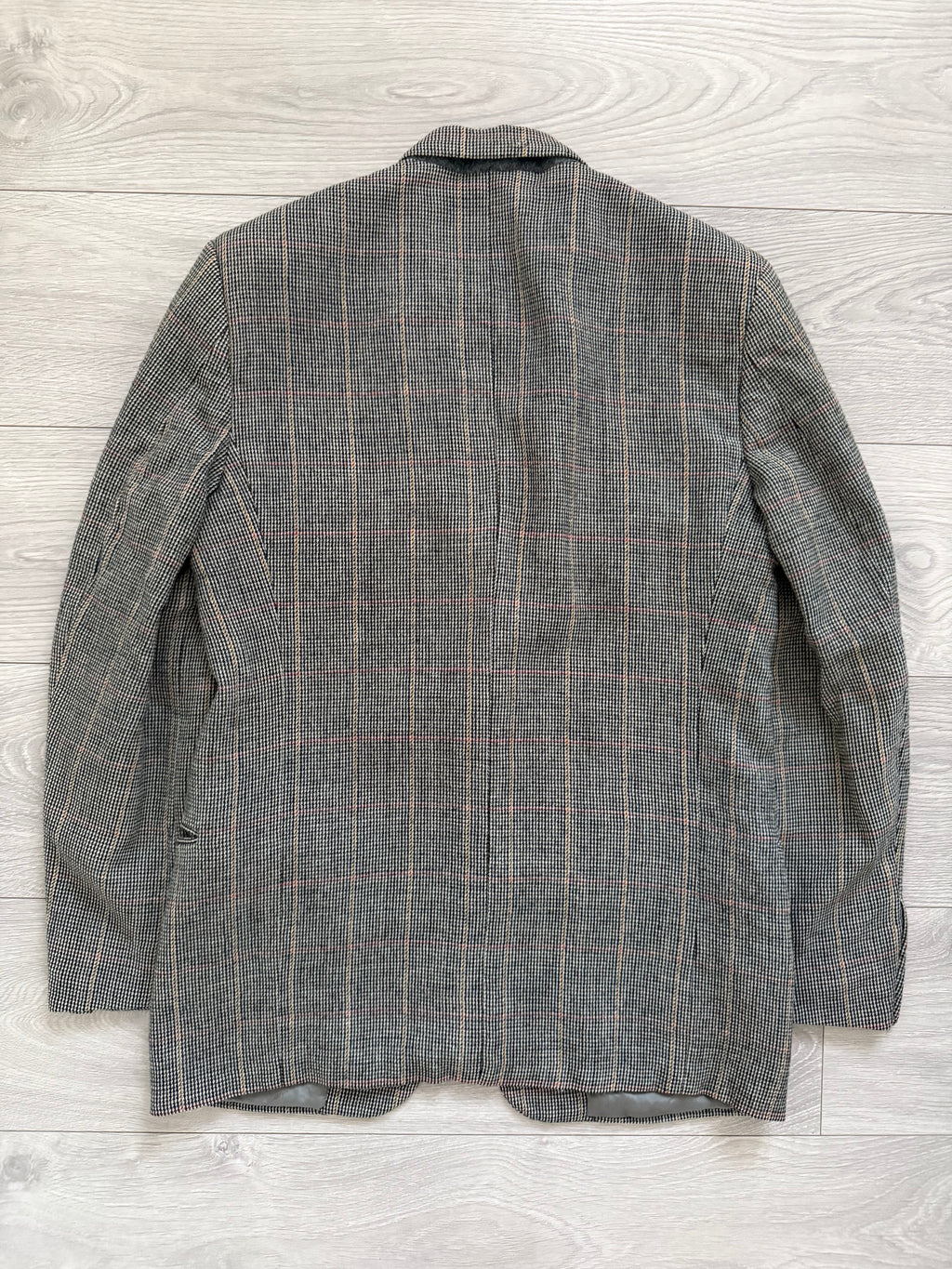 Valentino 1980s 2B Check Wool Sports Blazer Jacket - Size S