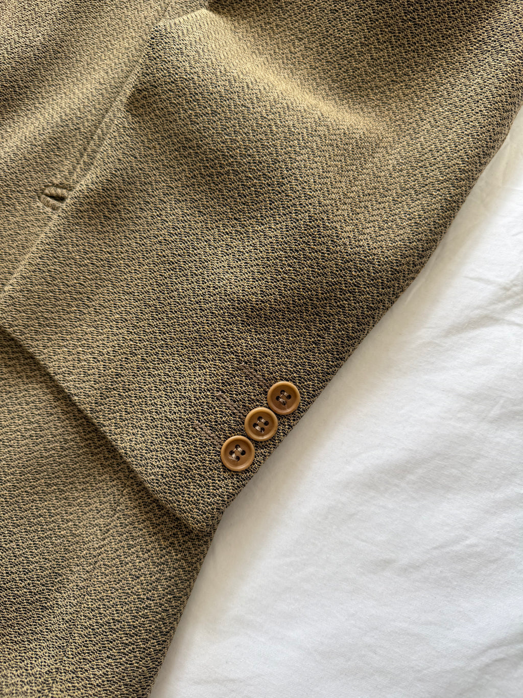 Giorgio Armani 1980s 3B Textured Wool Nylon Sport Jacket Blazer  - Size XL