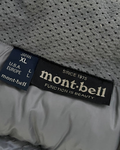 Montbell 00s Goose Down Brown Nylon Puffer Jacket - Size L