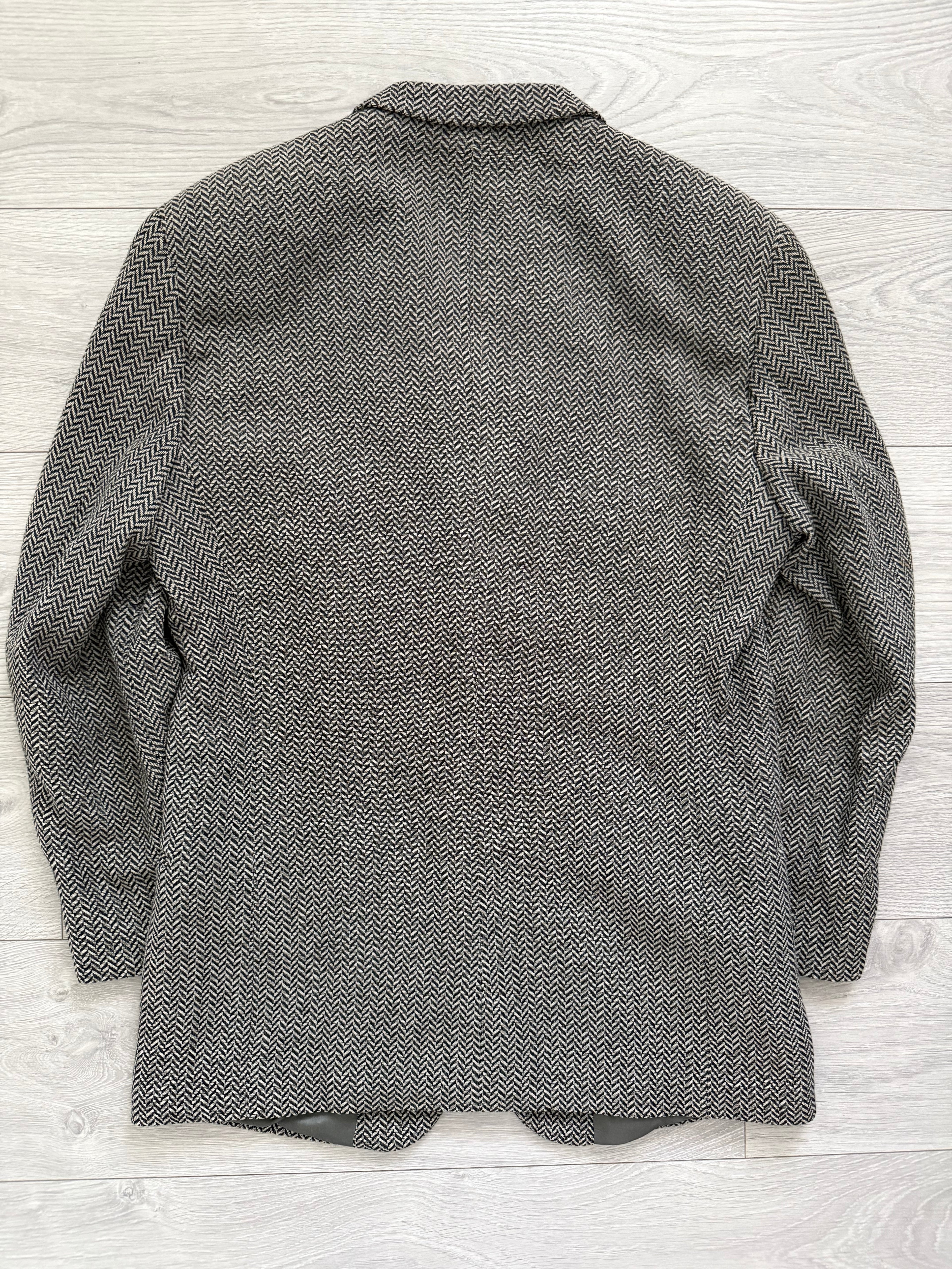 Emporio Armani SS1997 2B Herringbone Wool Sports Jacket Blazer - Size M