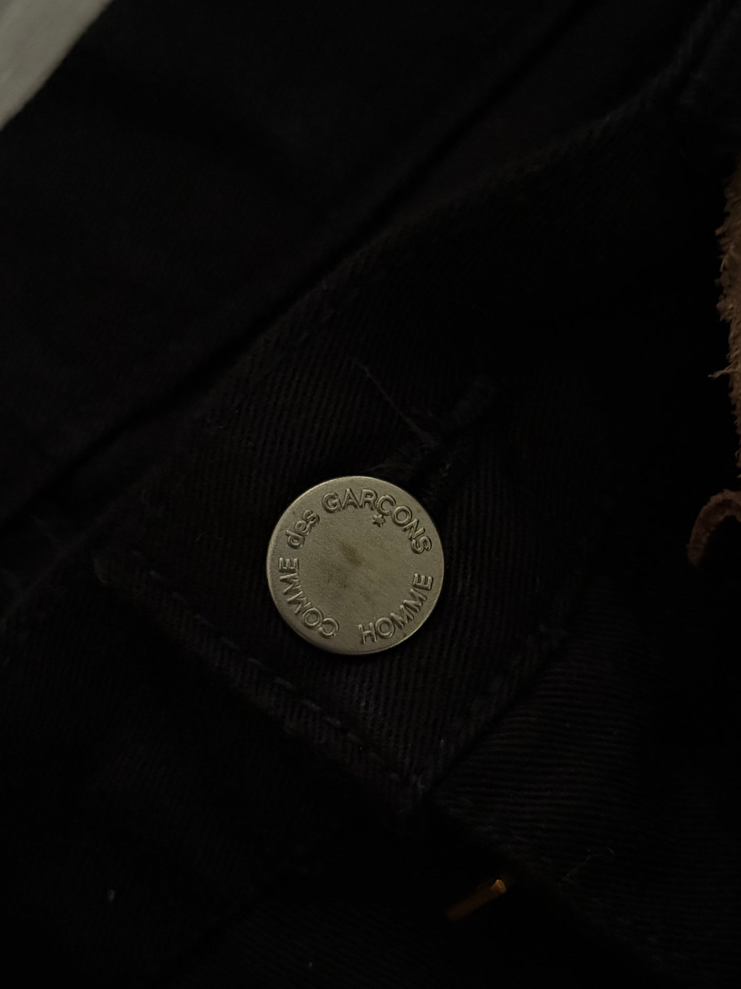 Comme Des Garcons Homme AW2003 Twill Black Denim Pants - Size 32