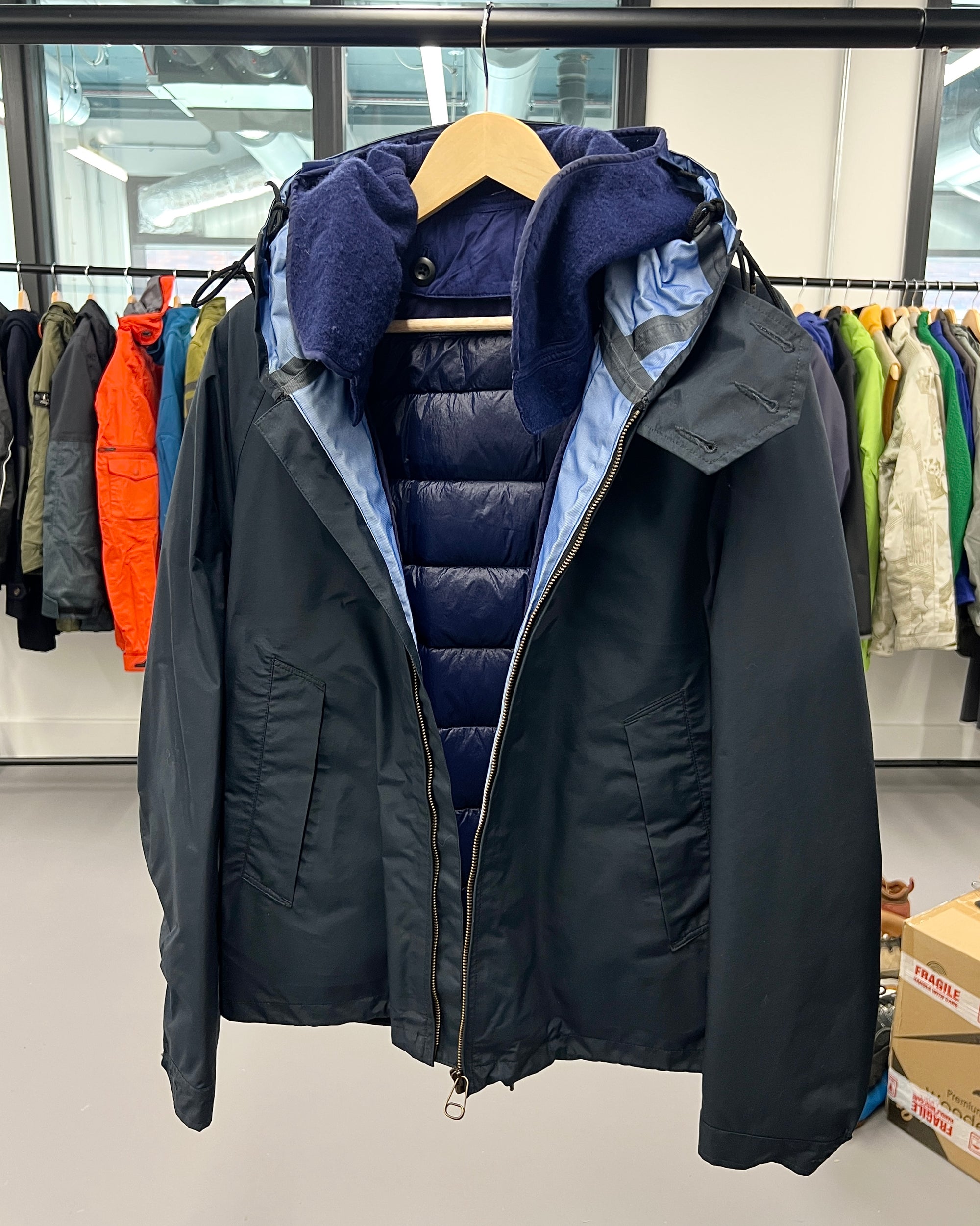 Ten C Garment Dyed Jacket & Down Liner - Size M