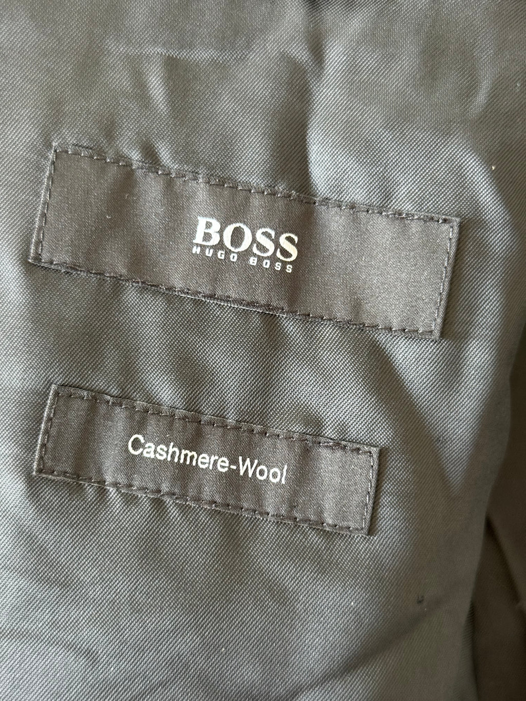 Hugo Boss 1990s 'Stratus' Wool Cashmere Coat - Size M