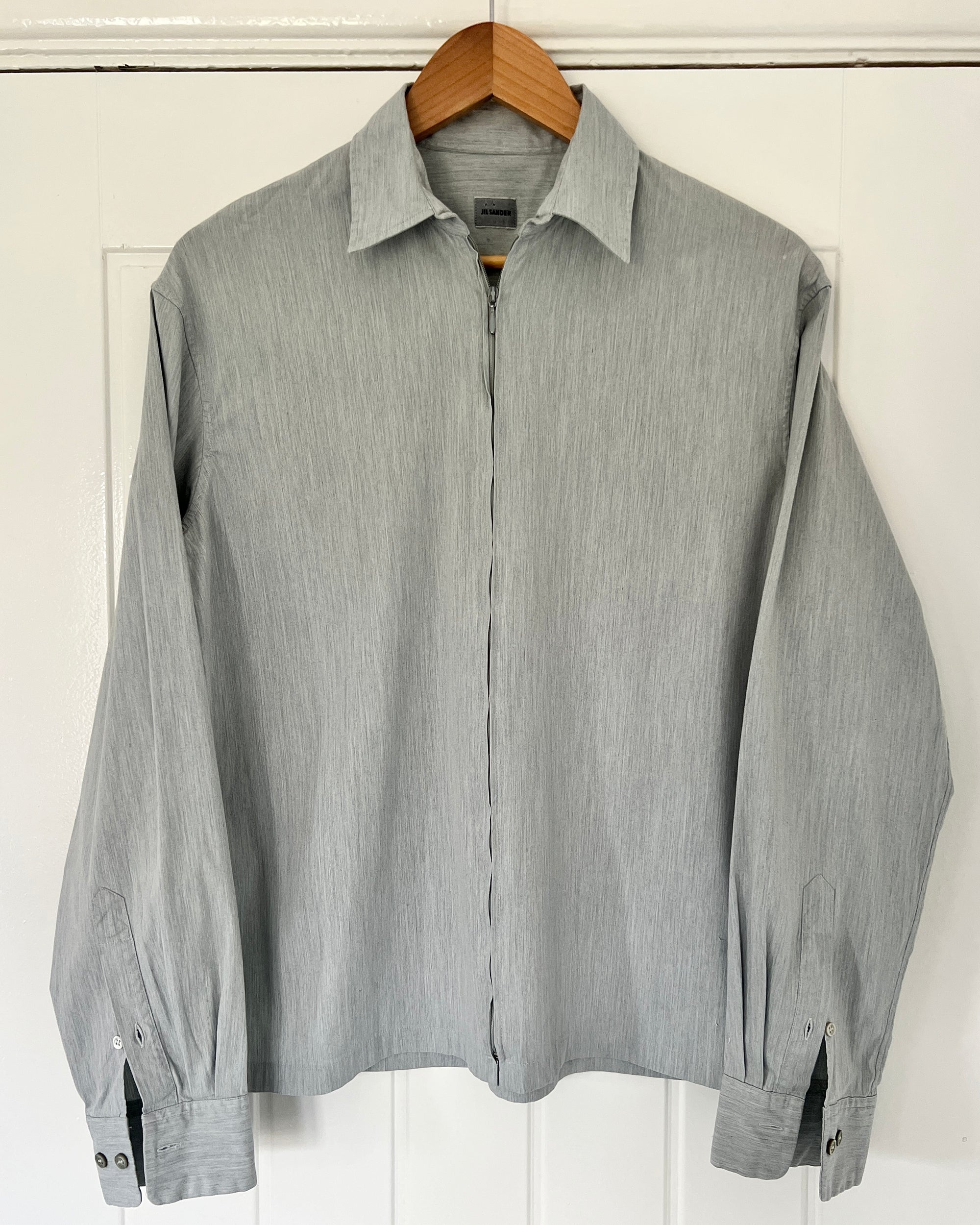 Jil Sander by Raf Simons 00s Zip-Front Shirt Jacket - Size S