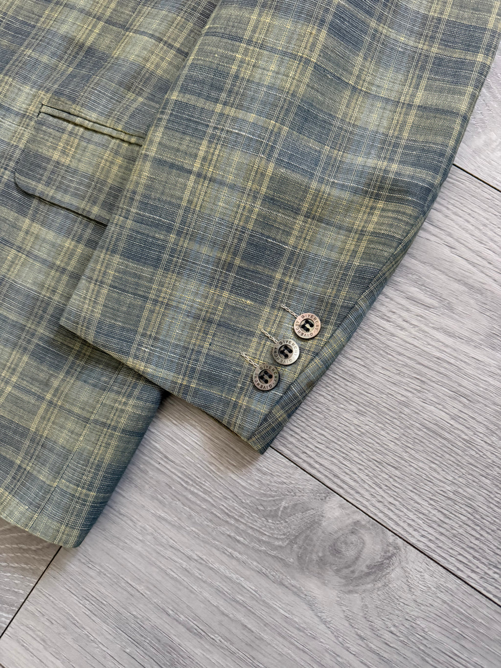 Givenchy 1990s 2B Linen Cotton Sport Jacket Blazer - Size XS
