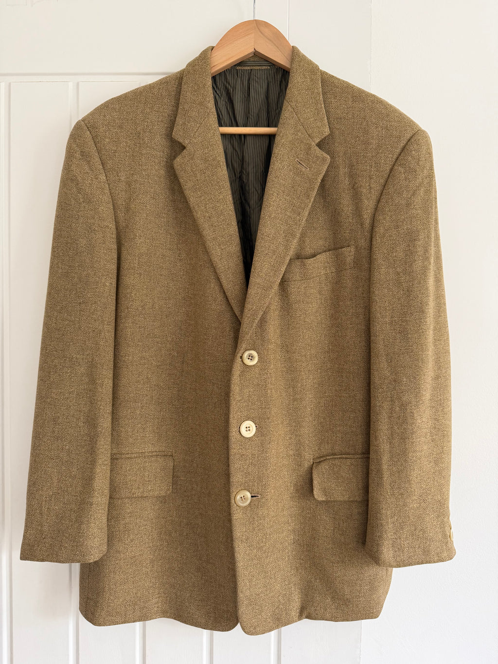 Hilton Armani 1990s Loro Piana Fabric 3B Wool Cashmere Sport Jacket Blazer - Size M
