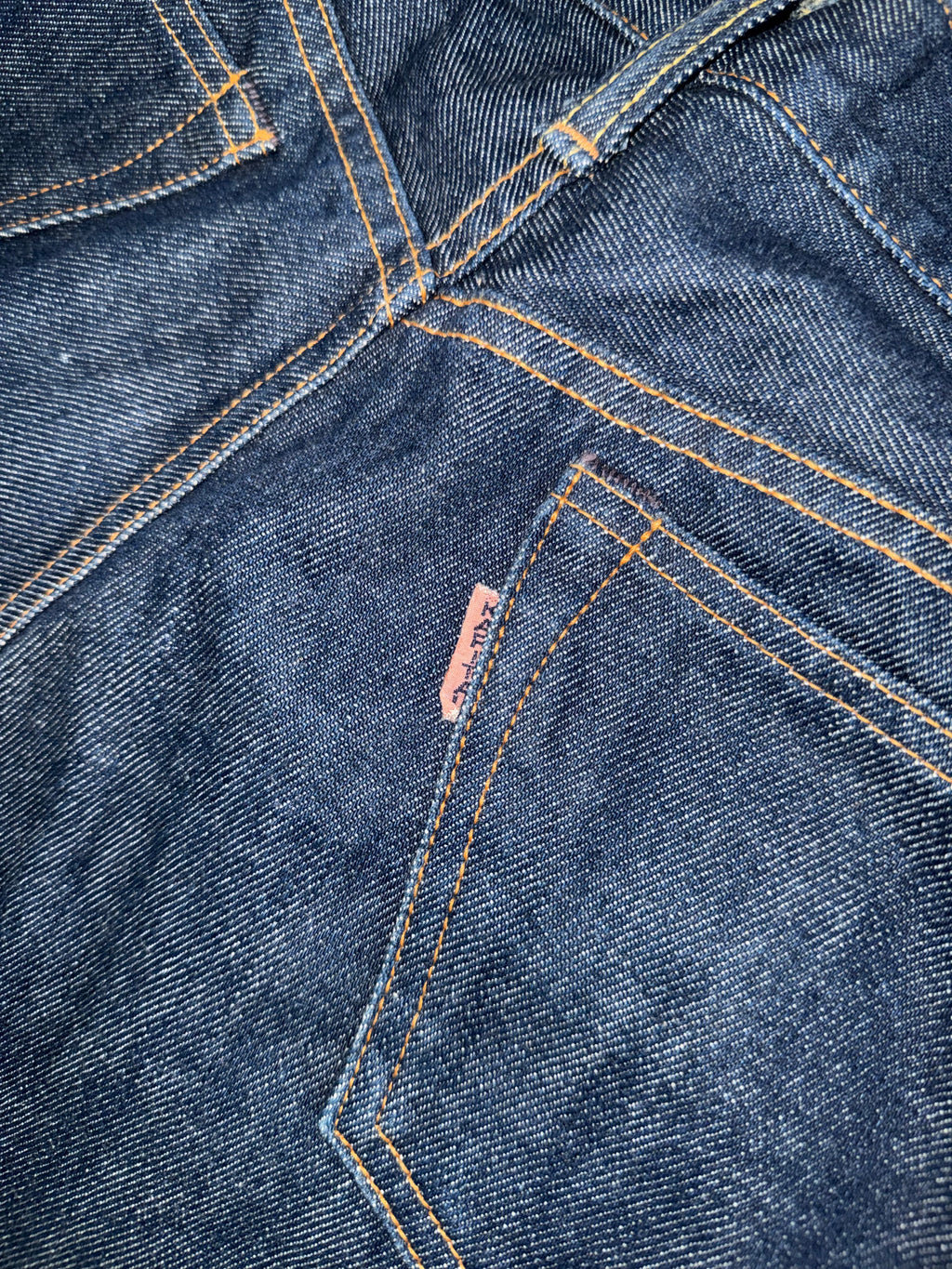 Kapital Banana Leg Indigo Blue Stacked Denim Jeans - Size 30