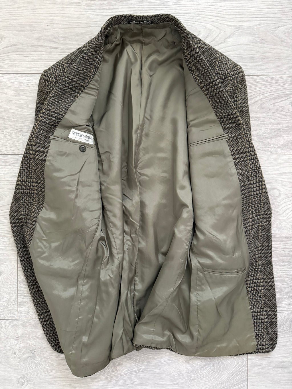 Giorgio Armani 1980s 2B Textured Wool Sports Jacket Blazer - Size S