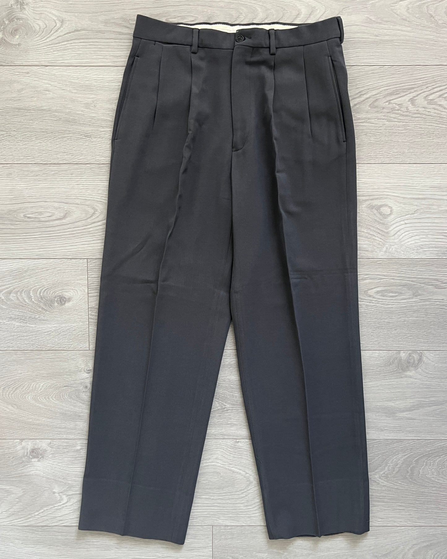 Emporio Armani 1980s Double-Breasted Double-Pleat Suit - Size M Jacket / 32" Waist