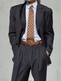 Hugo Boss 1980s 'Posseiden' 3B Super 100s Navy Wool Pleated Suit - Size M Jacket / 31" Waist
