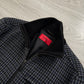Hugo Boss Houndstooth Pattern Wool Bomber Jacket - Size S