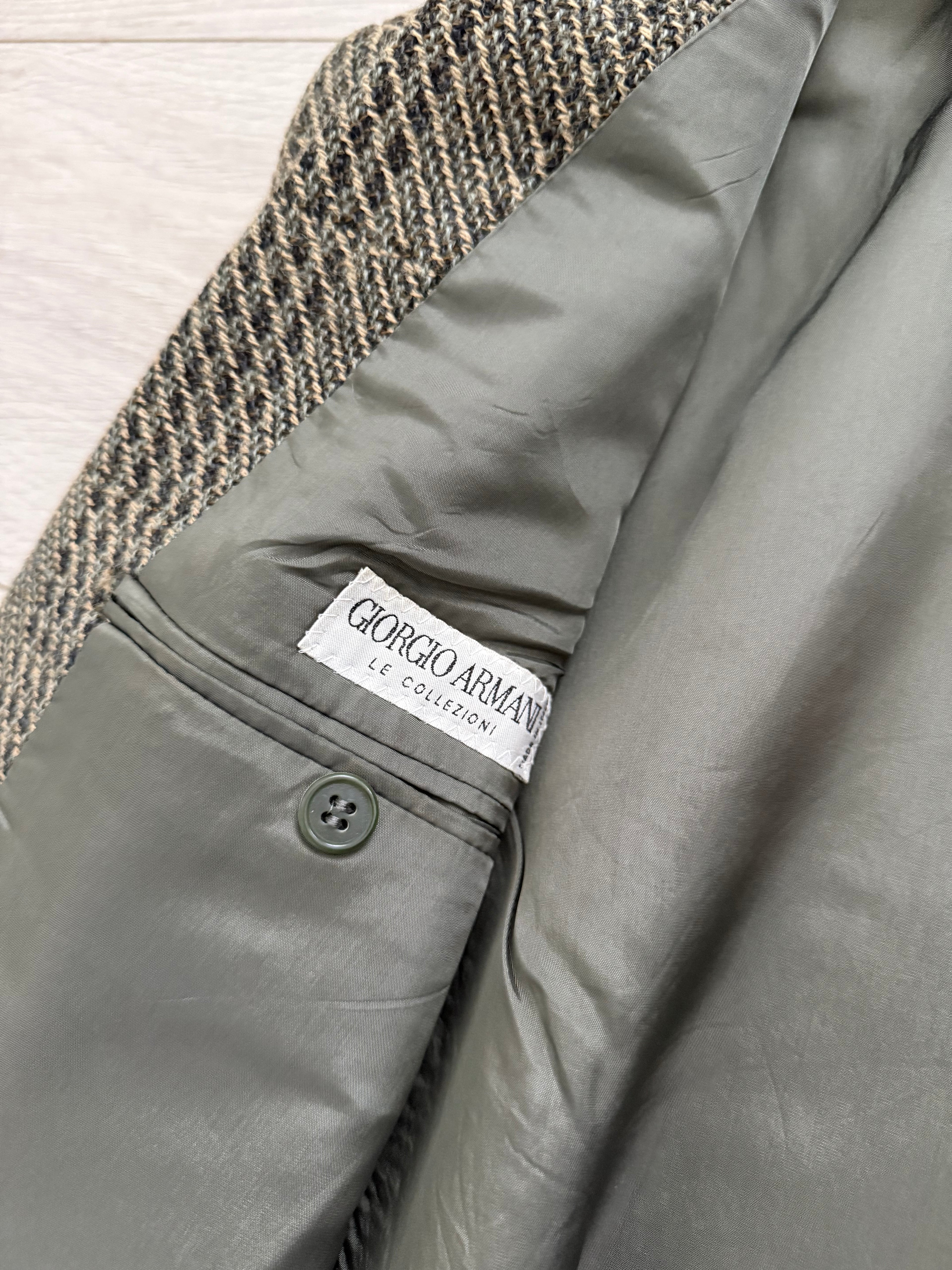 Giorgio Armani 1980s 2B Textured Wool Sports Jacket Blazer - Size S