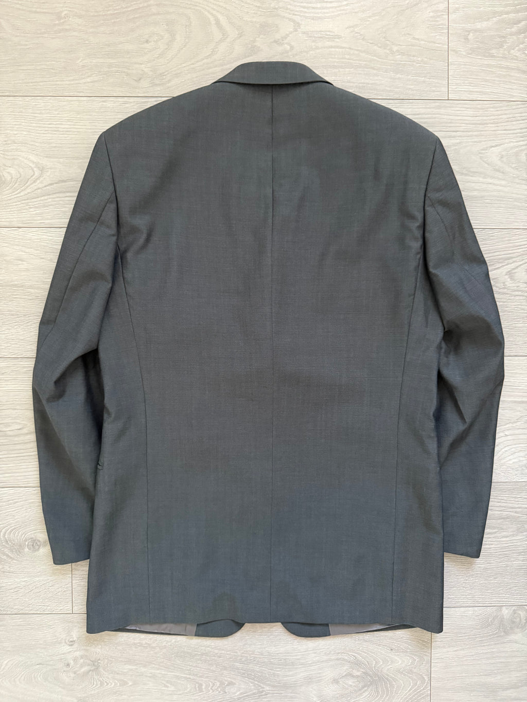 Hugo Boss 1990s 'Sigma' 4B Pleated Wool Grey Suit - Size M Jacket / 32" Waist
