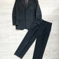 Issey Miyake 1990s Gabardine Textured Pleated Suit - Size M Jacket / 30" Waist