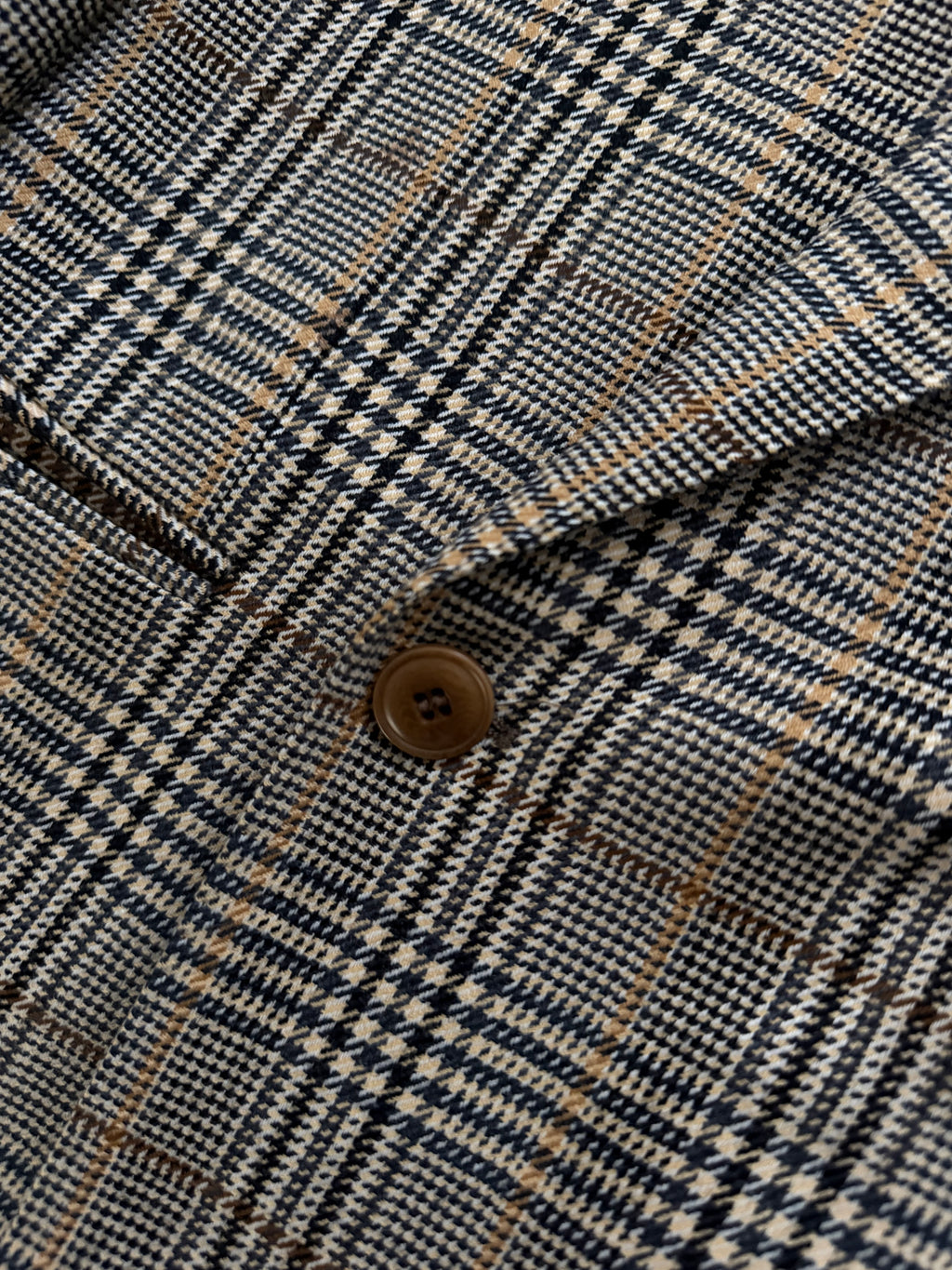Bruno Kirches 1990s Double Breasted Check Wool Textured Sport Jacket Blazer - Size S