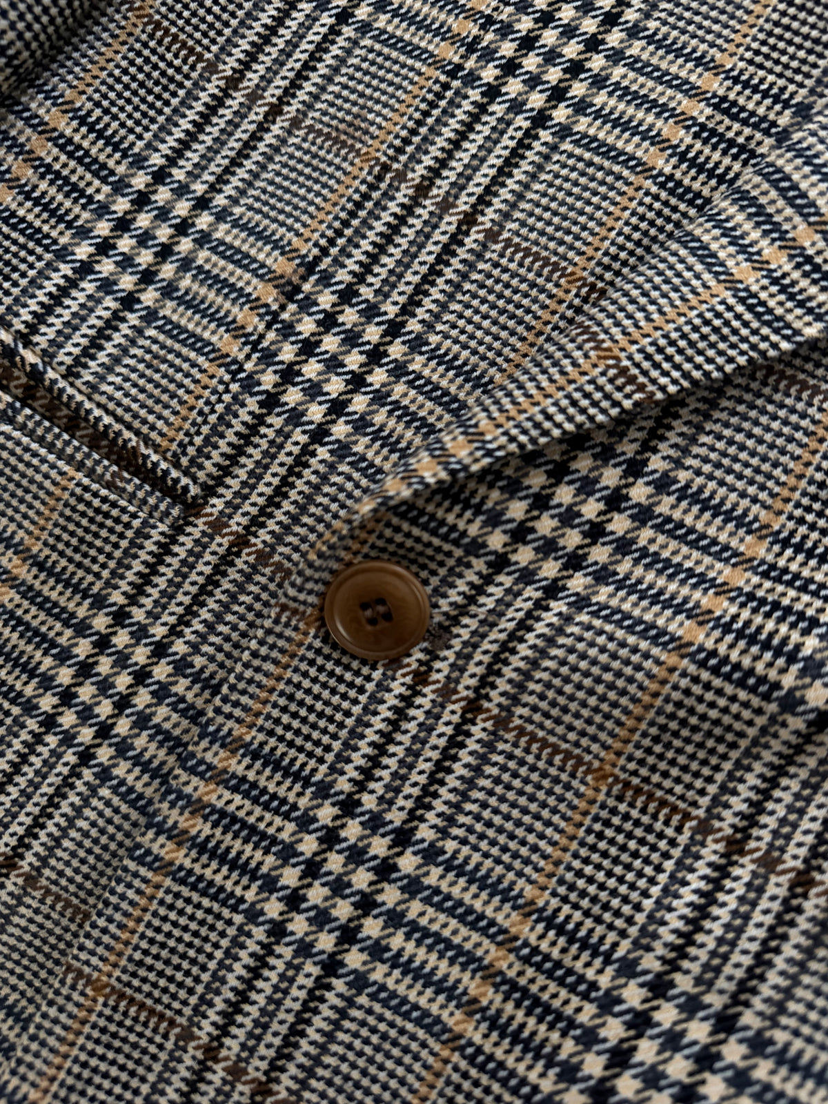Bruno Kirches 1990s Double Breasted Check Wool Textured Sport Jacket Blazer - Size S