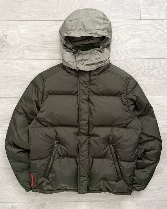 Prada Sport 00s Technical Down Nylon Puffer Jacket - Size M