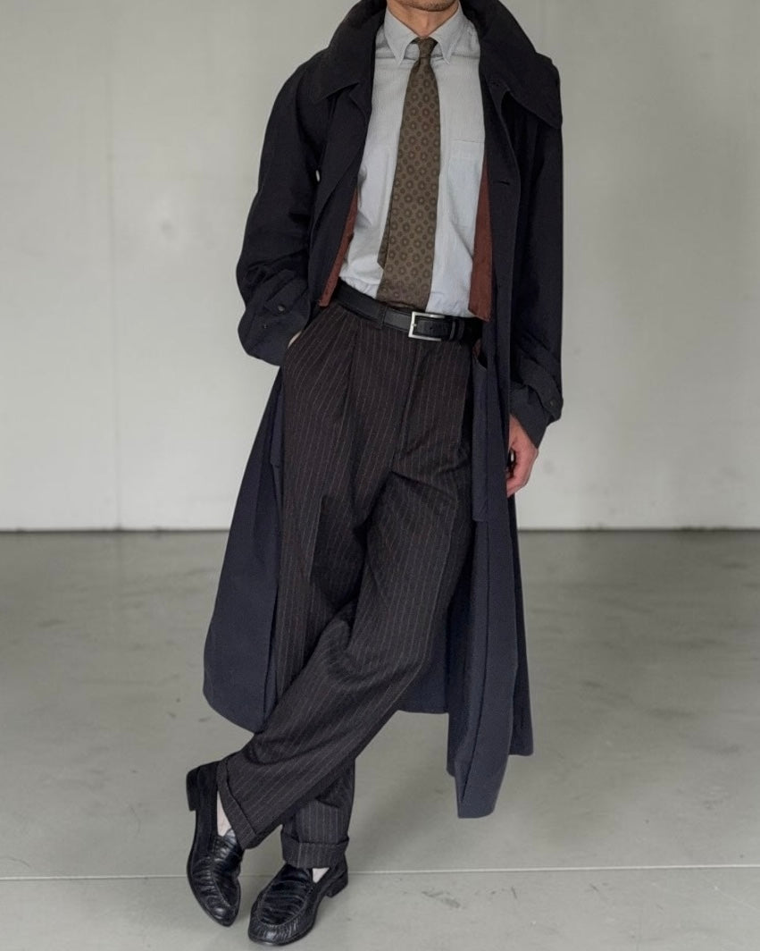 Emporio Armani 1990s Waterproof Oversized Belted Trench Coat - Size XXL