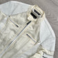 Emporio Armani 2001 Leather Panelled Cafe Racer Moto Jacket - Size M