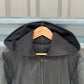 Jil Sander by Raf Simons 00s Blistered Leather Hooded Jacket - Size S