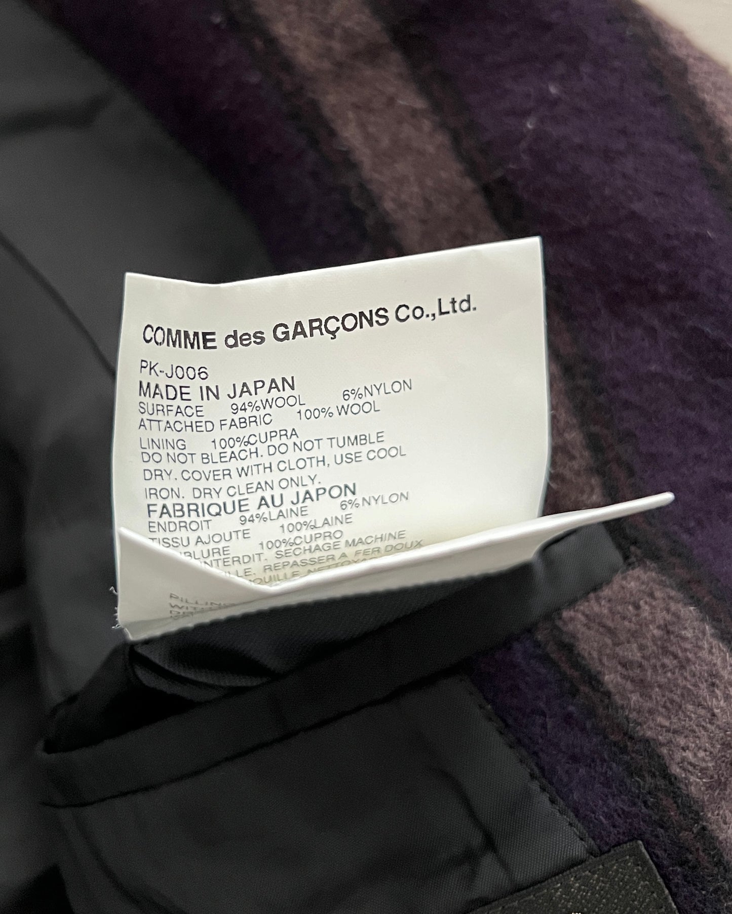 Comme Des Garcons Homme Plus AW2003 'Curve' Panelled Suit - Size M/30