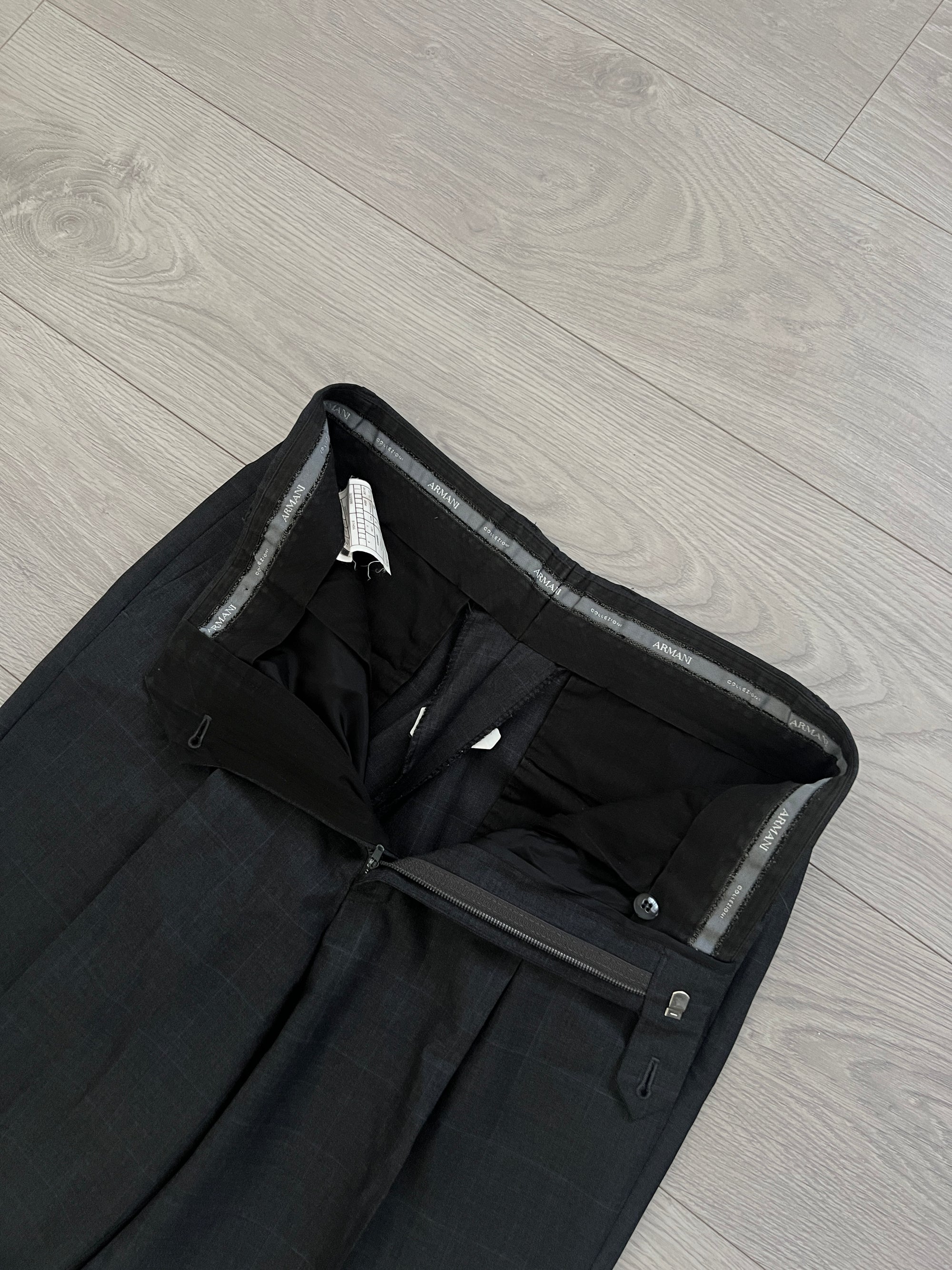 Armani 1990s Double-Breasted Relaxed Pleated Suit - Size S Jacket / 30" Waist