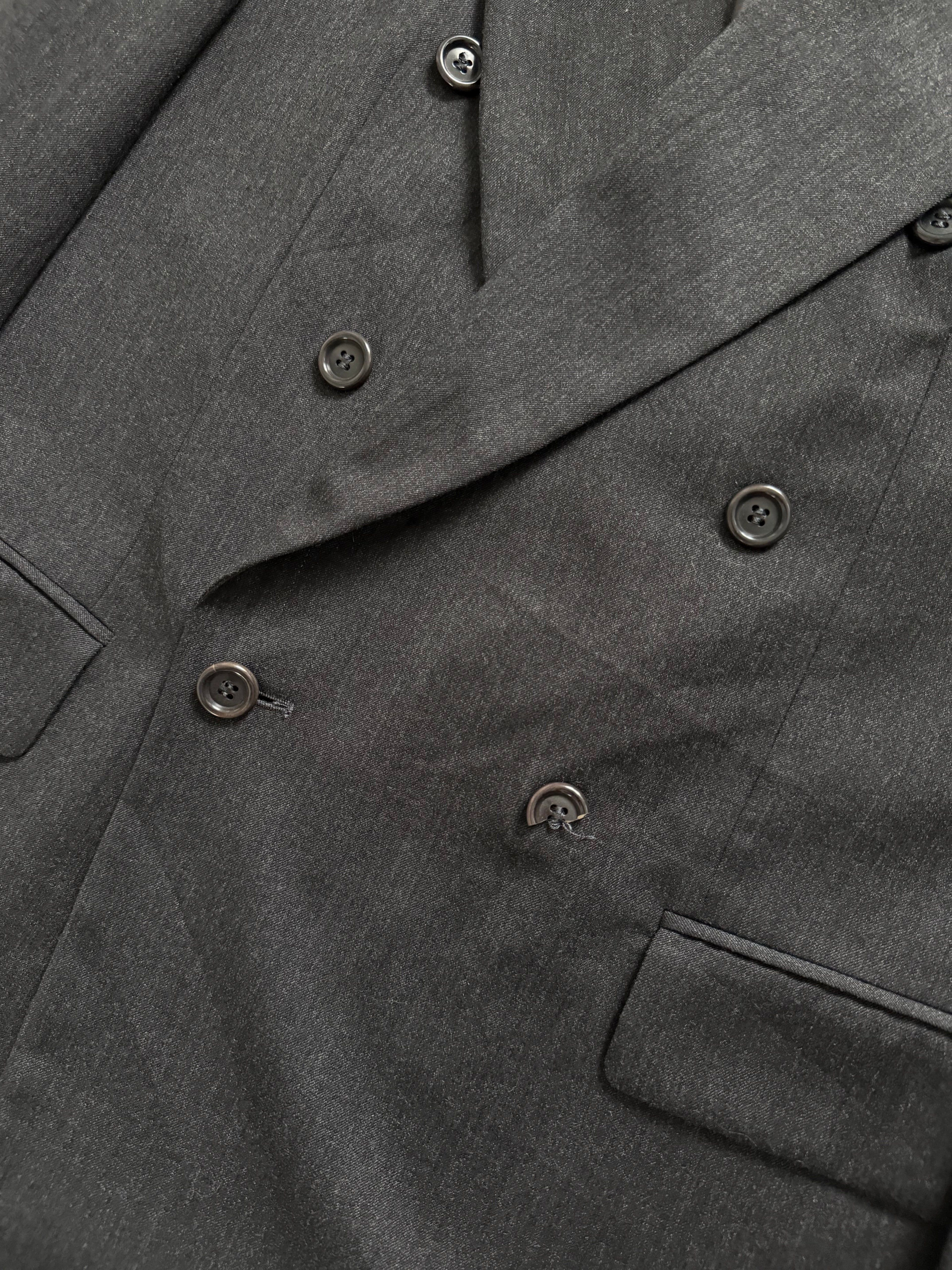 Hugo Boss 1980s 'Al Capone' Double Breasted Peaked Lapel Sports Jacket Blazer - Size S