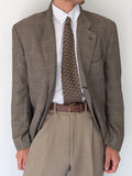 Valentino 1980s Wool Check Sports Jacket Blazer - Size XXL