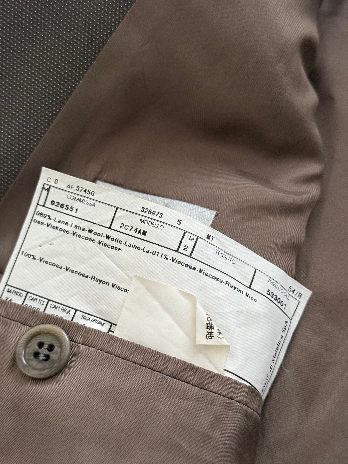 Armani 1990s Double Breasted Draped Pleated Wool Suit - Size XXL Jacket / 38" Waist