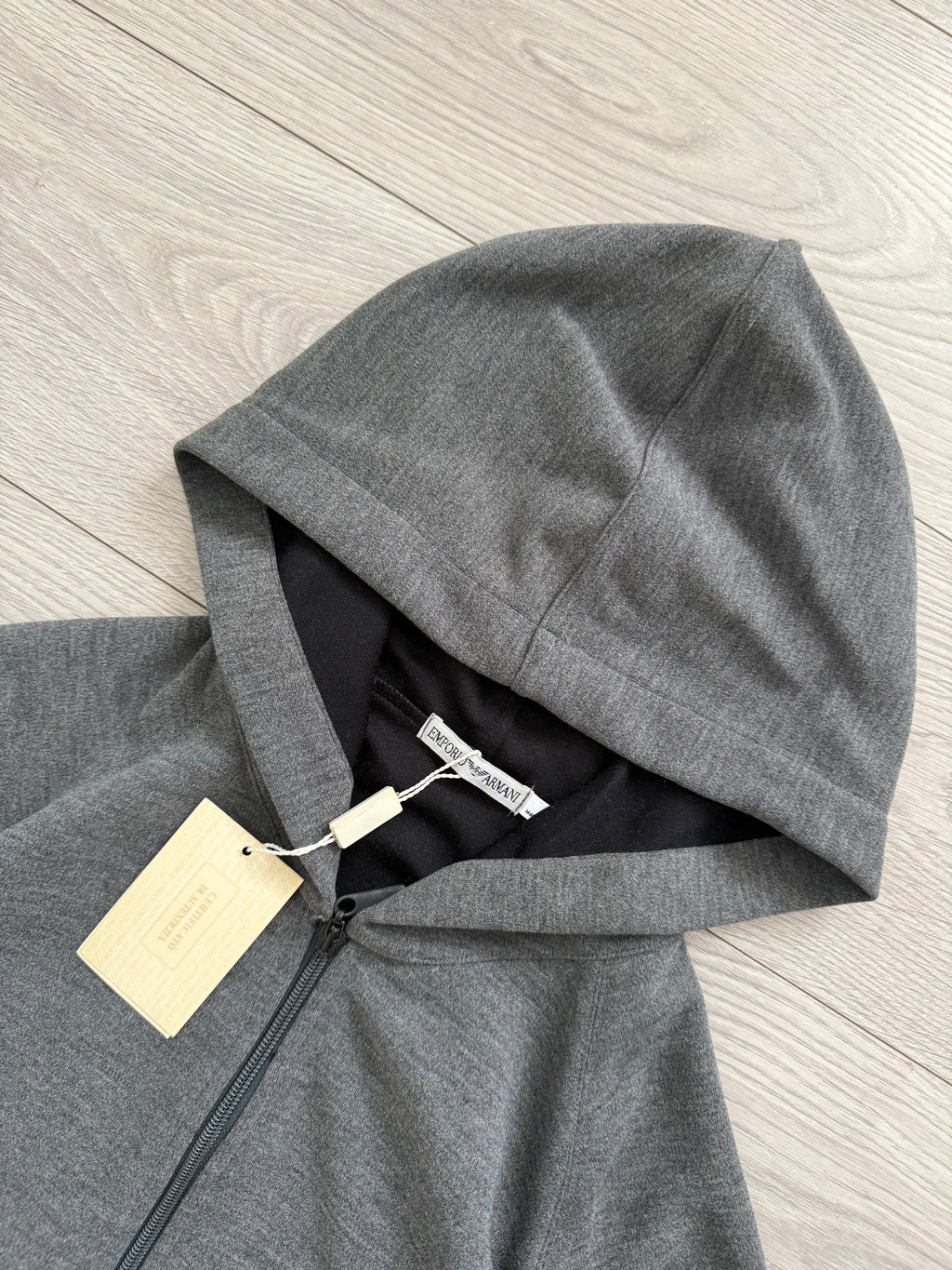Emporio Armani 1990s Grey Pleated Tracksuit Set - Size M