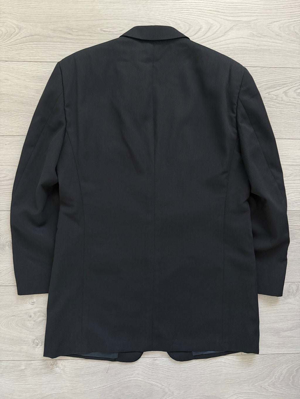 Giorgio Armani 1980s 2B Double Pleat Lightweight Navy Wool Suit - Size M Jacket / 32" Waist