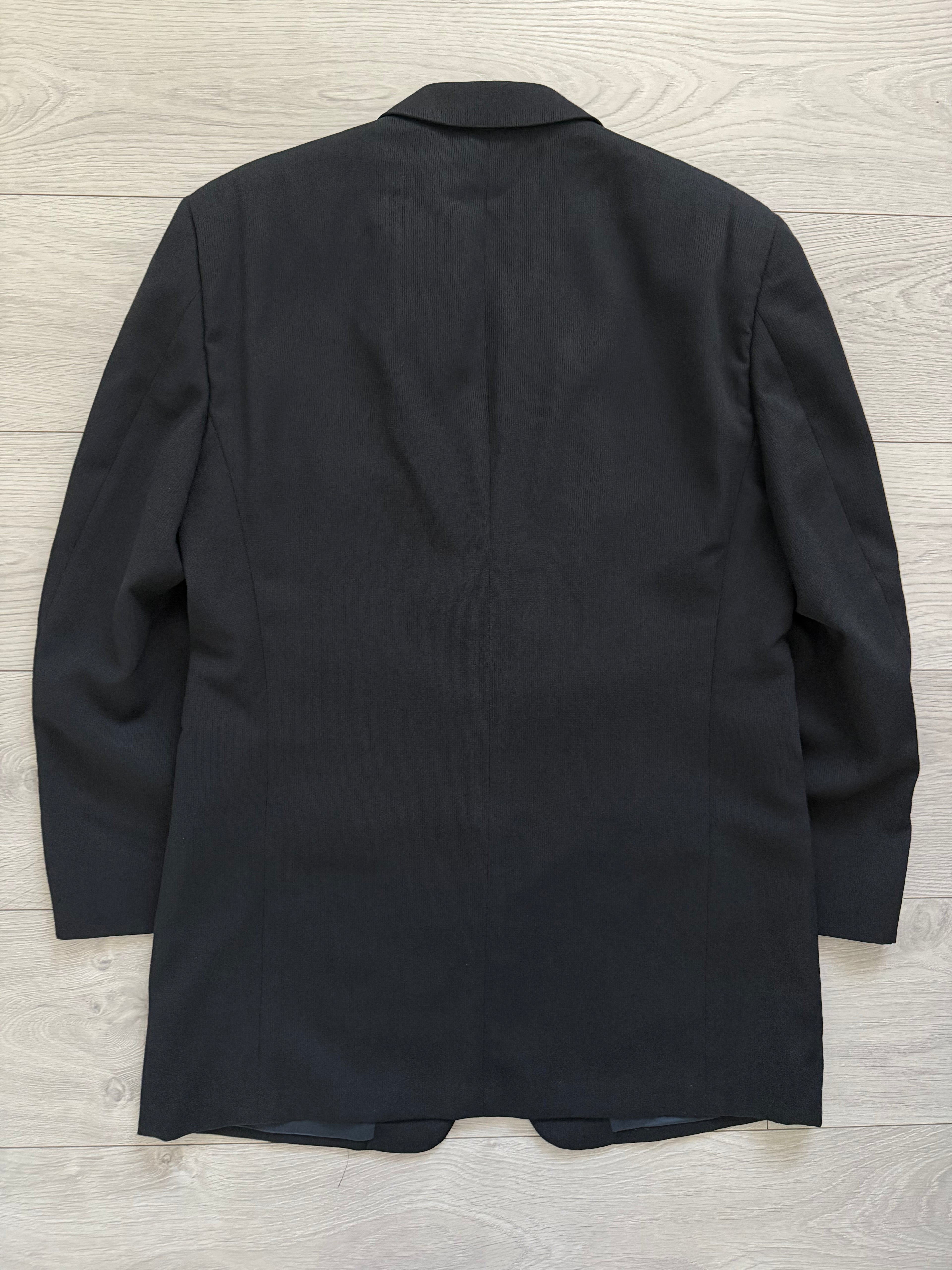 Giorgio Armani 1980s 2B Double Pleat Lightweight Navy Wool Suit - Size M Jacket / 32" Waist