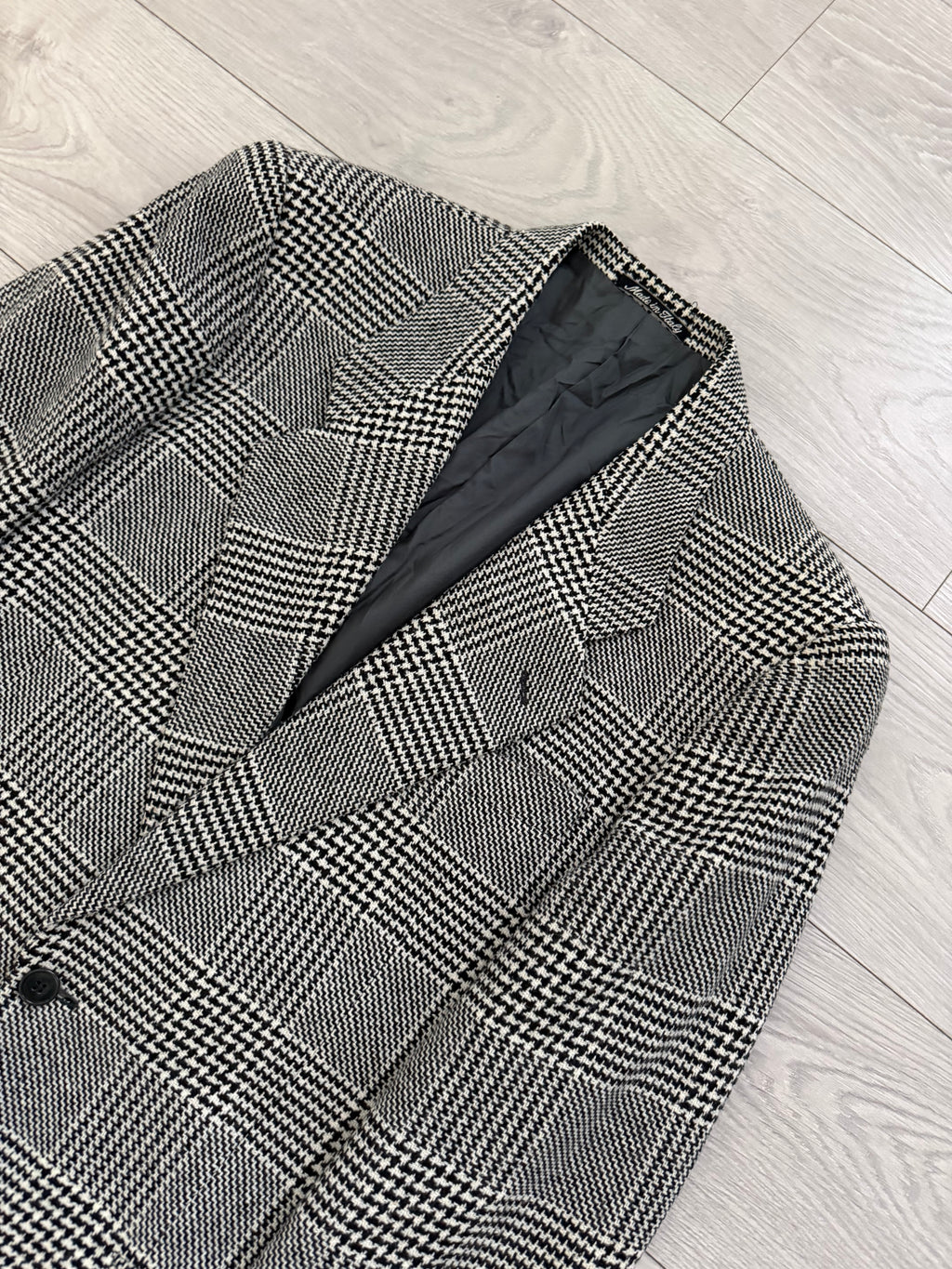 Giorgio Armani Mainline 1980s 2B Check Wool Sport Jacket Blazer  - Size M