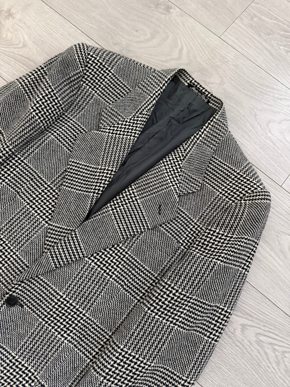 Giorgio Armani Mainline 1980s 2B Check Wool Sport Jacket Blazer  - Size M