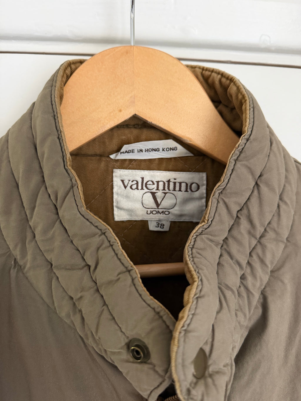 Valentino 1980s Padded Cotton Bomber Jacket - Size S
