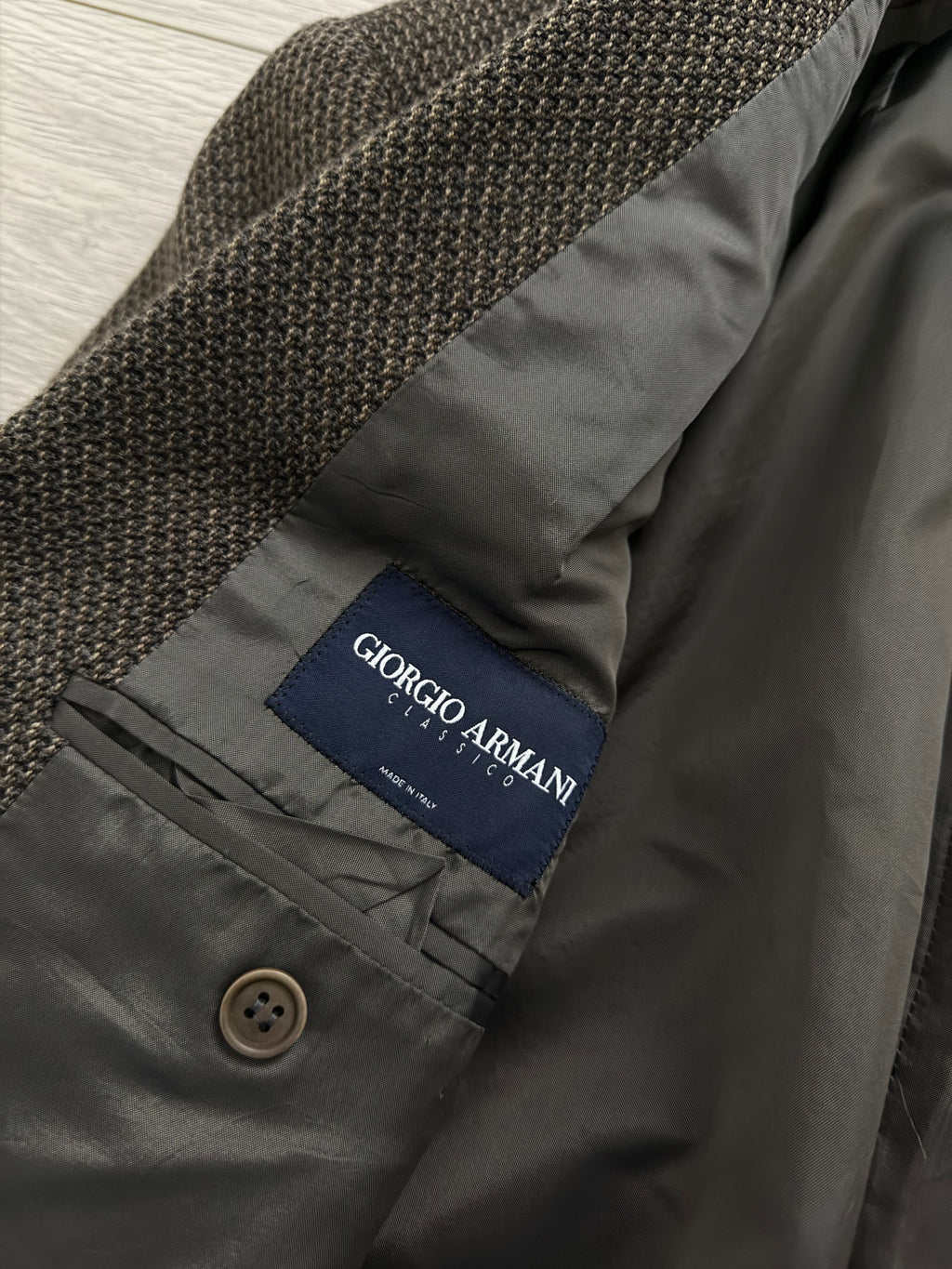 Giorgio Armani 1990s Vestimenta 2B Textured Wool Sport Jacket Blazer  - Size M