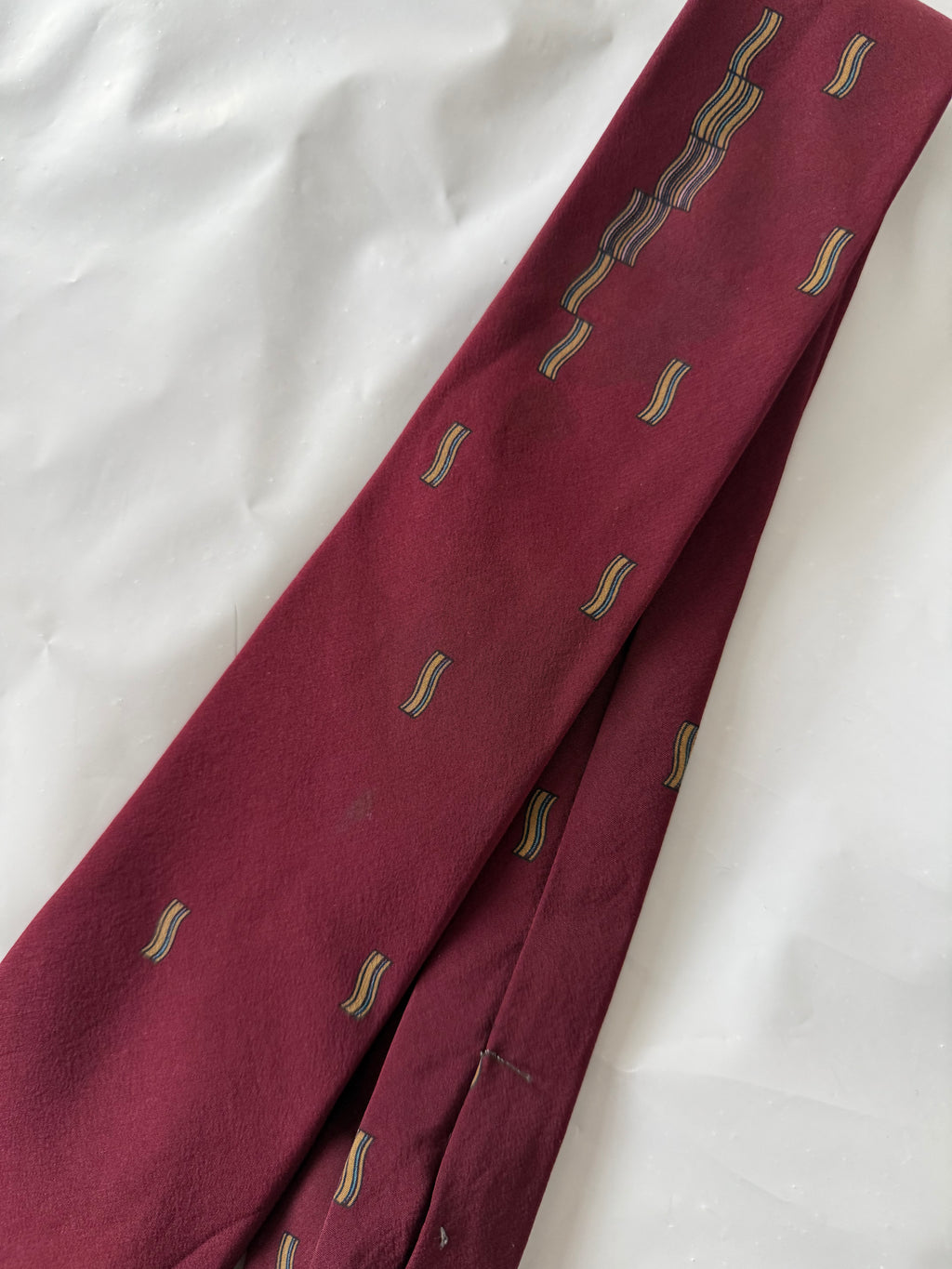 Lanvin Paris 1990s Silk Tie