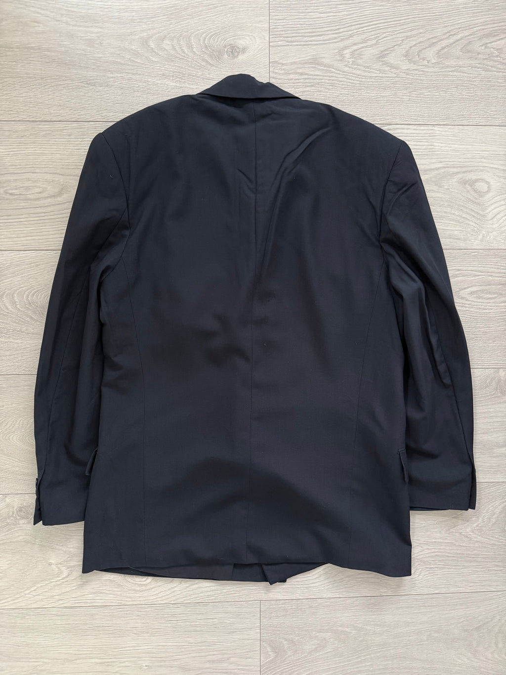 Hugo Boss 1980s 'Mitford' Double Breasted Peaked Lapel Sports Jacket Blazer Navy - Size S