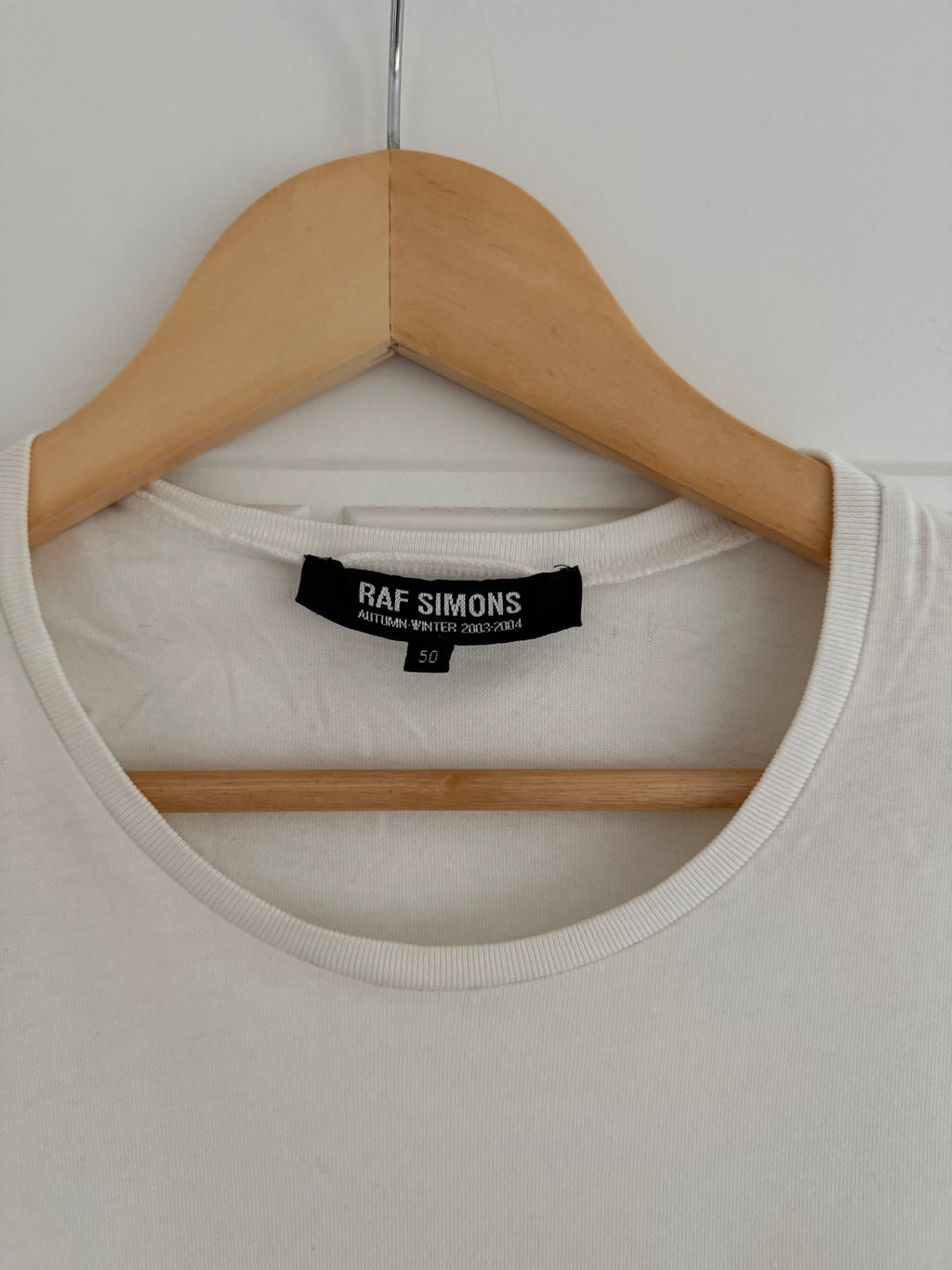 Raf Simons AW2003 'Closer' PCL Album Artwork Patch T-Shirt by Peter Saville - Size L