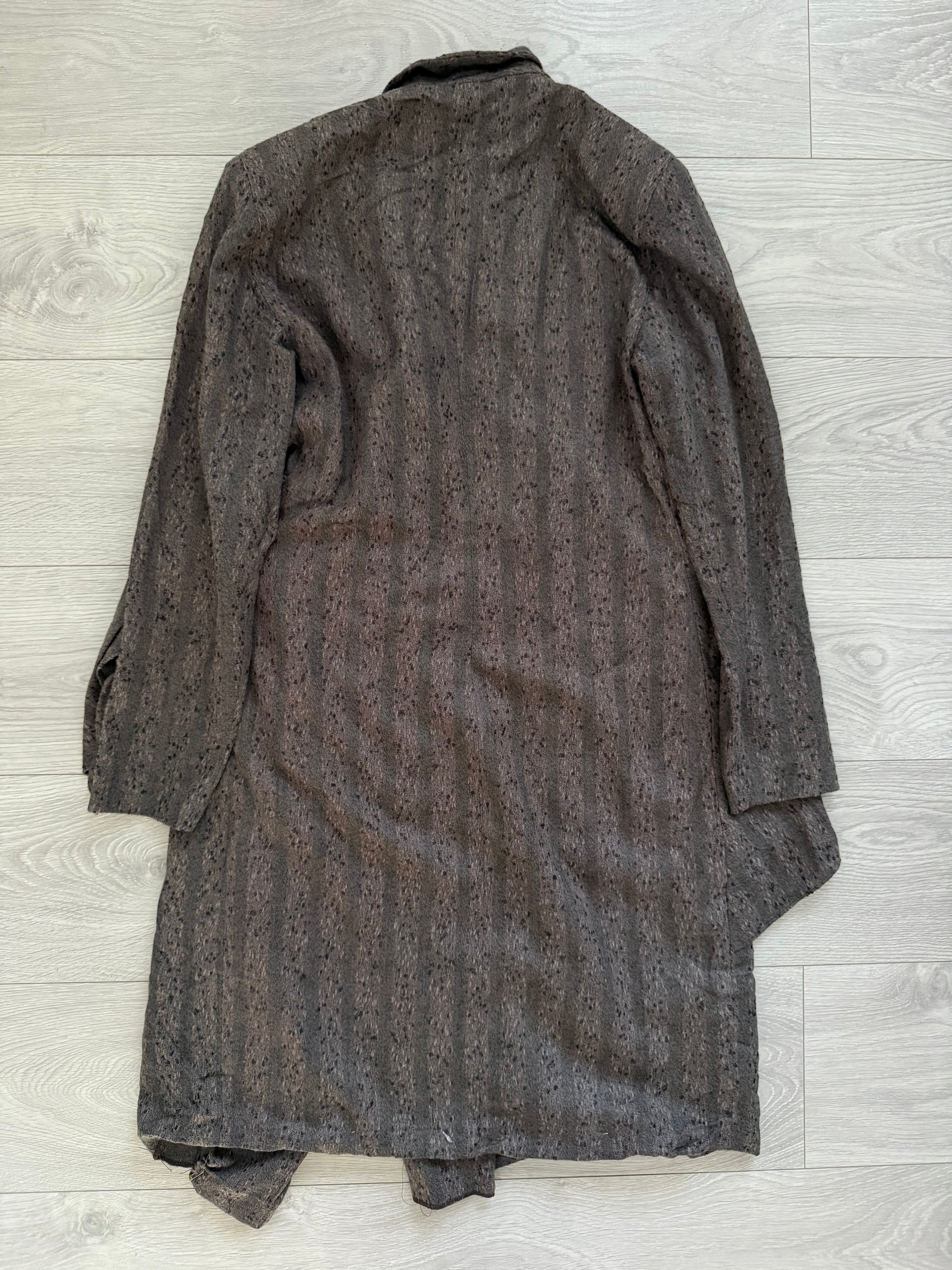 Giorgio Armani Womens 1970s Wool Texture Layered Robe - One Size