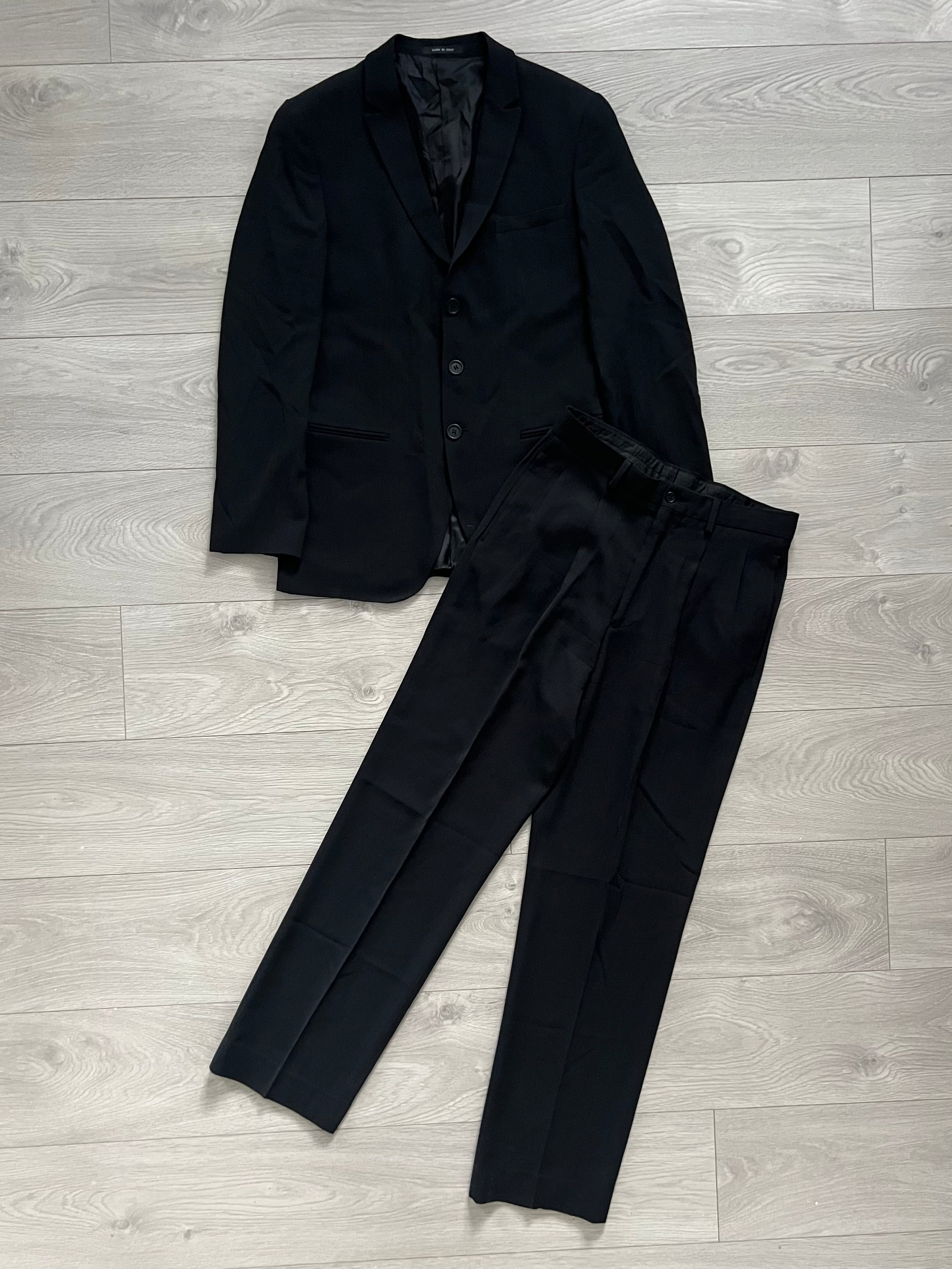 Emporio Armani 1990s Pleated Relaxed Suit - S Jacket / 30" Waist