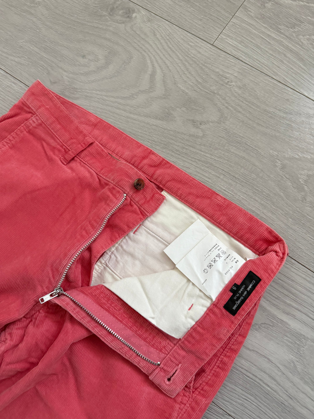 Comme Des Garcons Homme Plus SS2006 Rolling Stones Tongue Cord Pants - Size 31