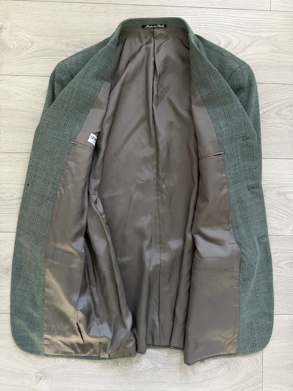 Giorgio Armani 1980s 3B Wool Textured Sport Jacket Blazer - Size M