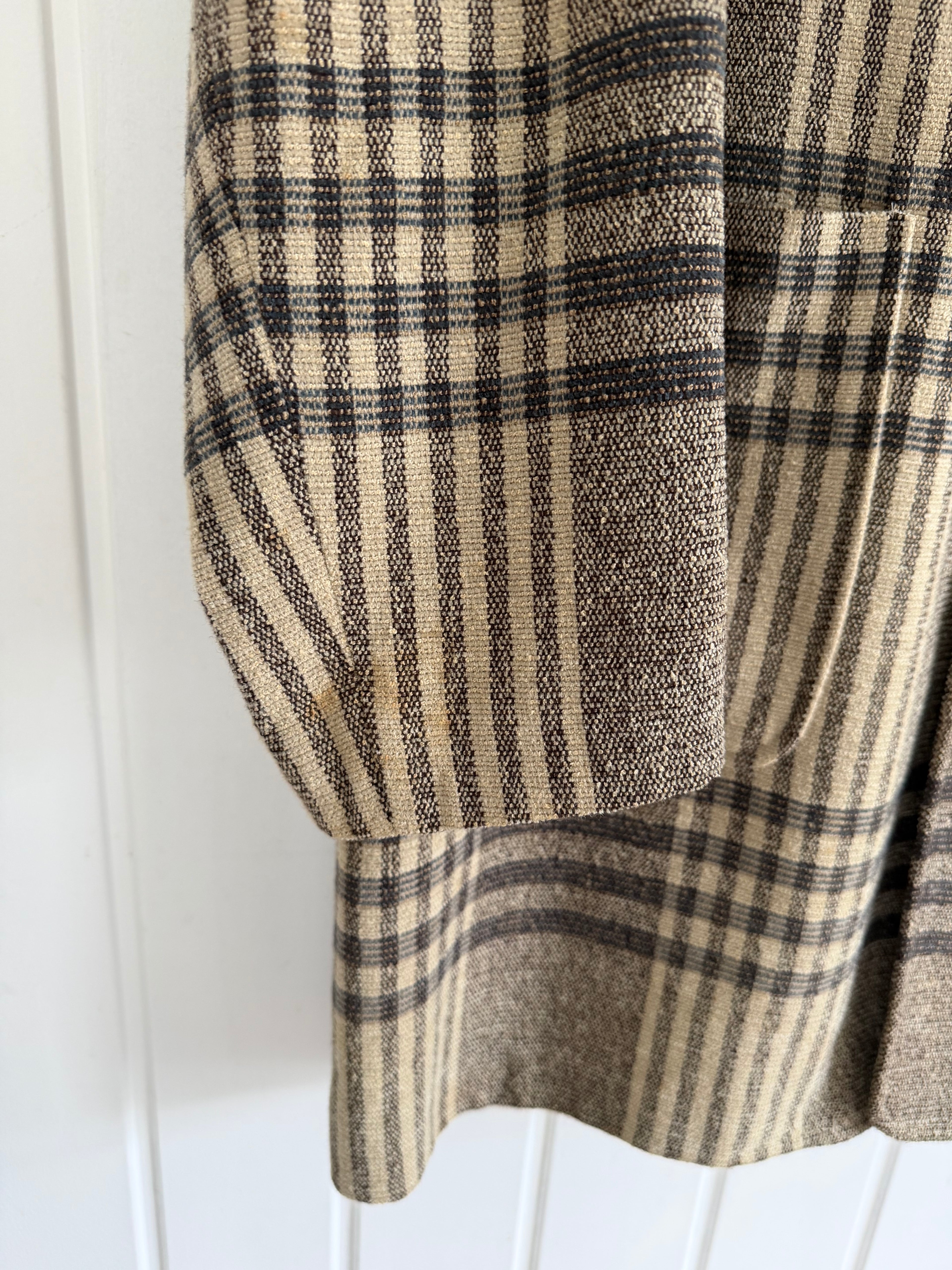 Emporio Armani 1990s Wool Blend Textured Sport Coat  - Size XL