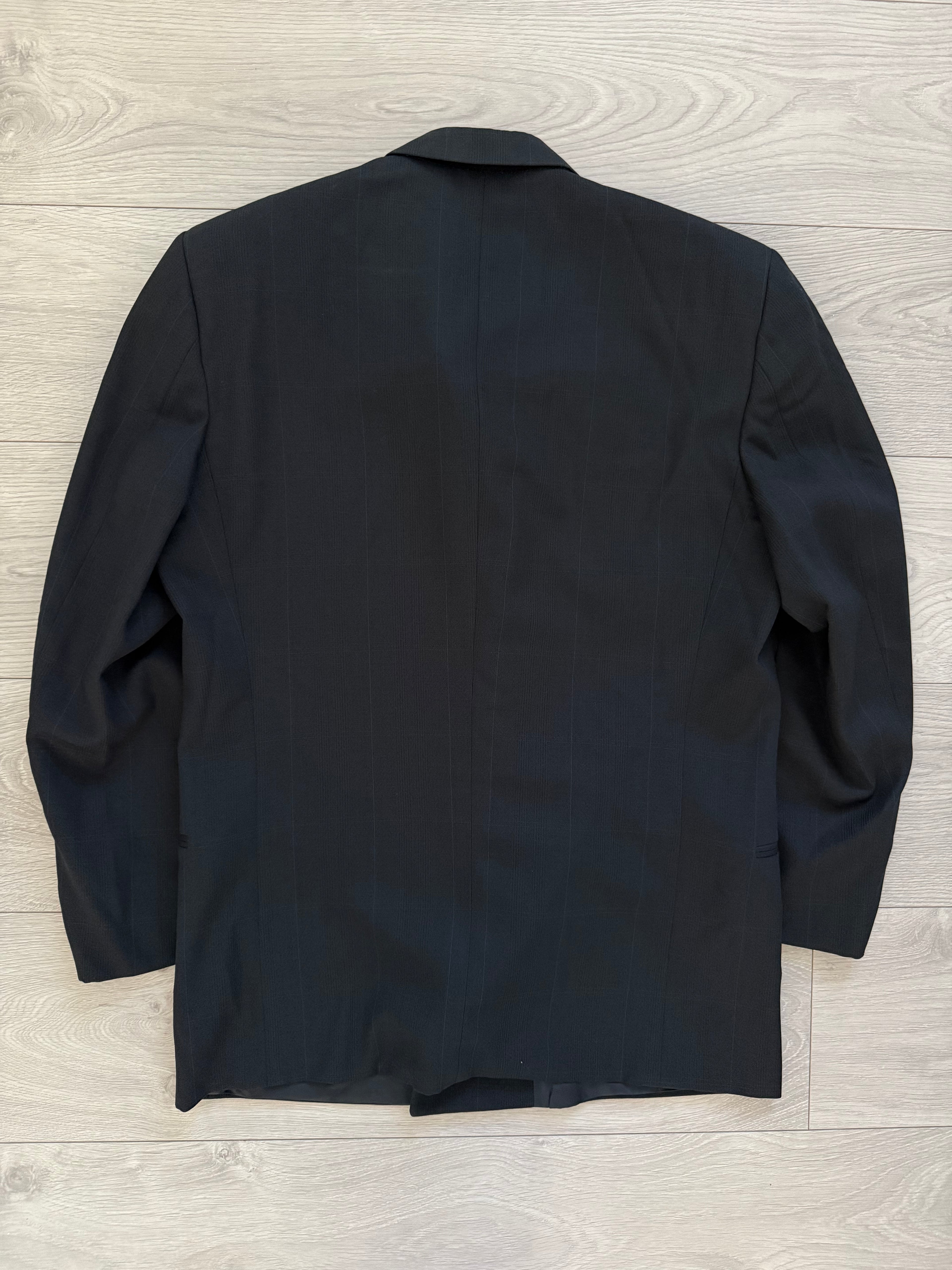 Valentino 1980s Double Breasted Peaked Lapel Wool Sports Blazer Jacket - Size S
