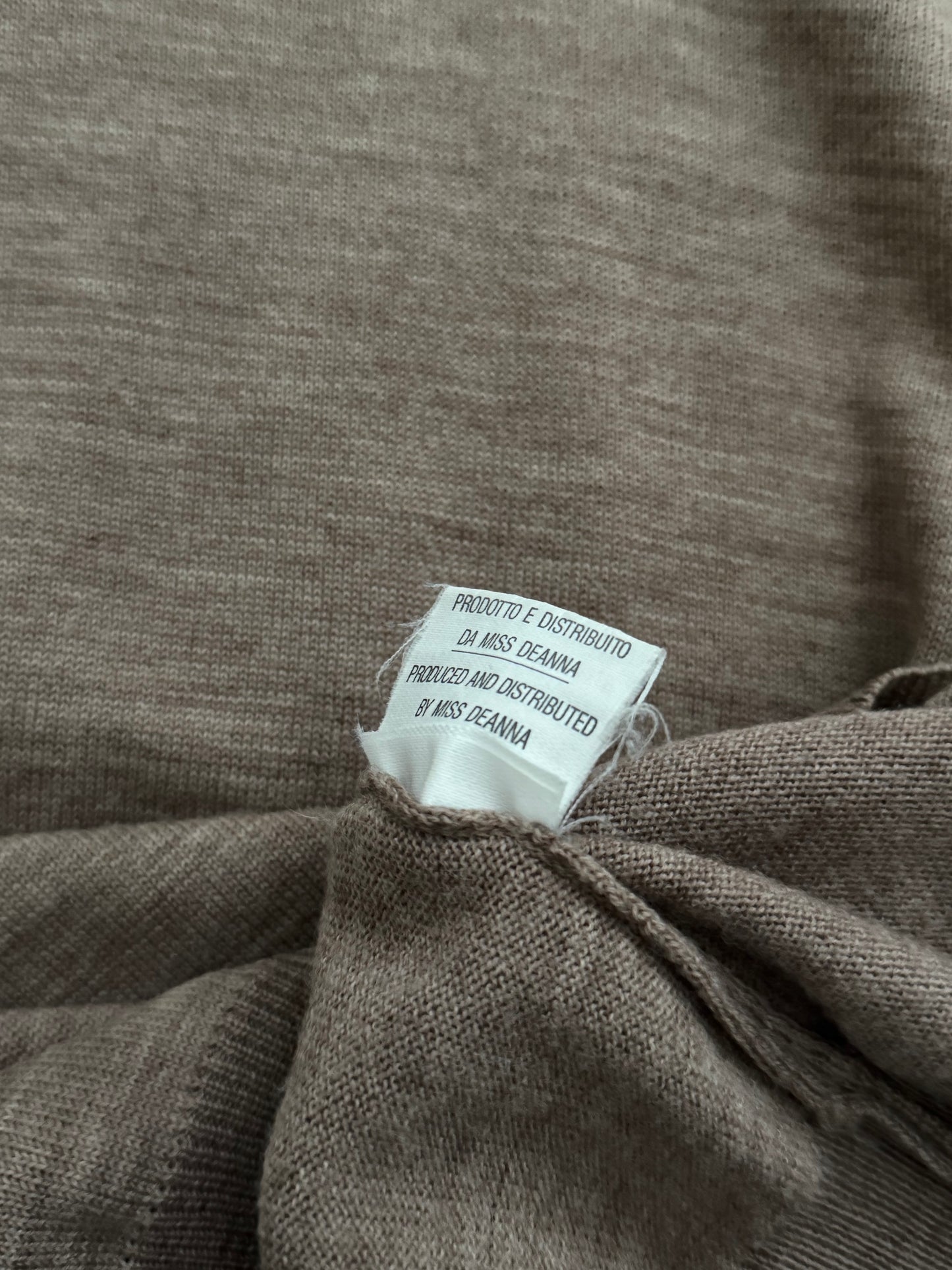 Maison Martin Margiela FW1999 Wool Leather Elbow Patch Turtleneck Knit Sweater - Size M