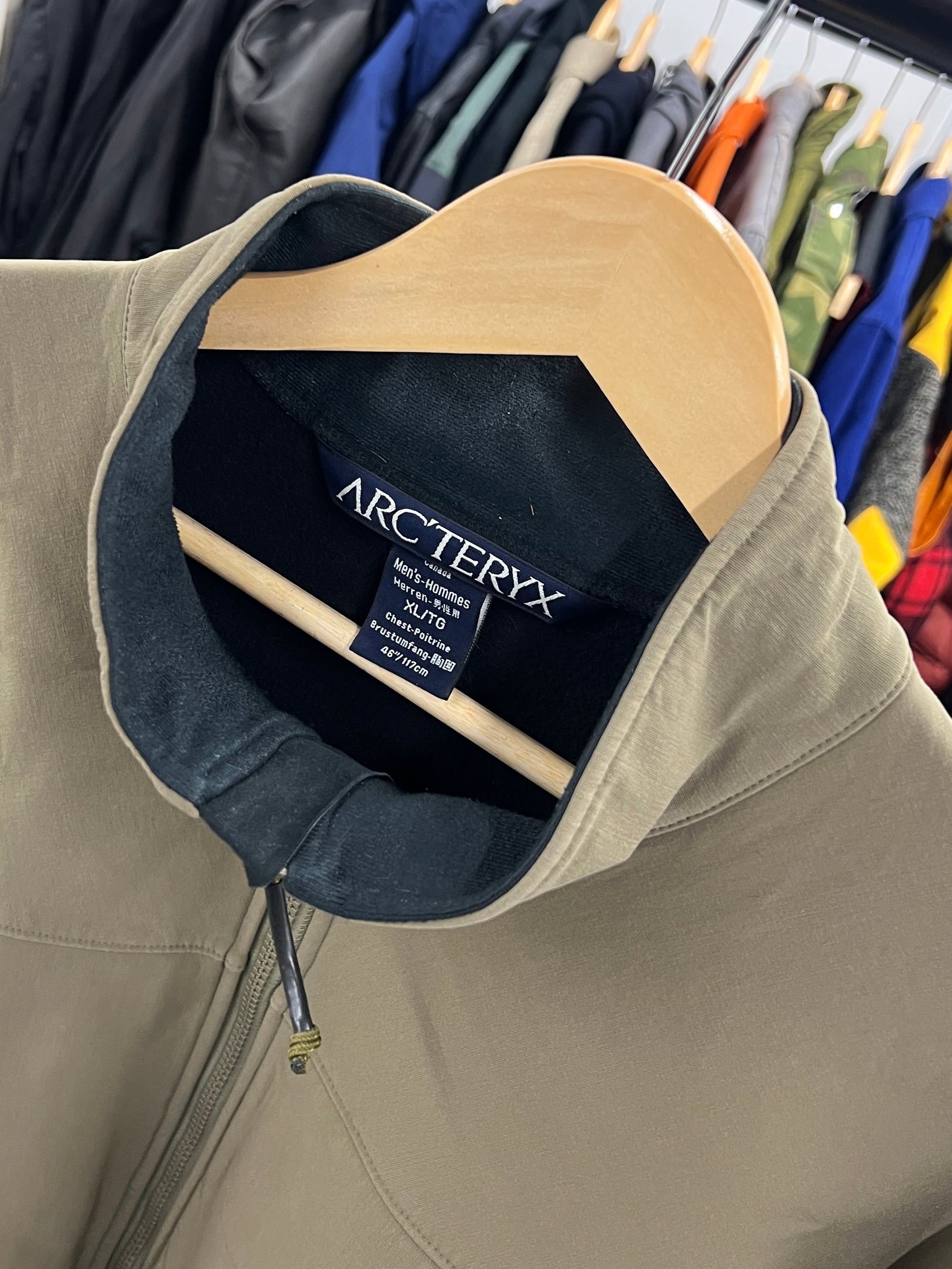 Arcteryx LEAF Gen 1 Bravo Softshell Fleece Lined Utility Jacket Crocodile Green - Size XL