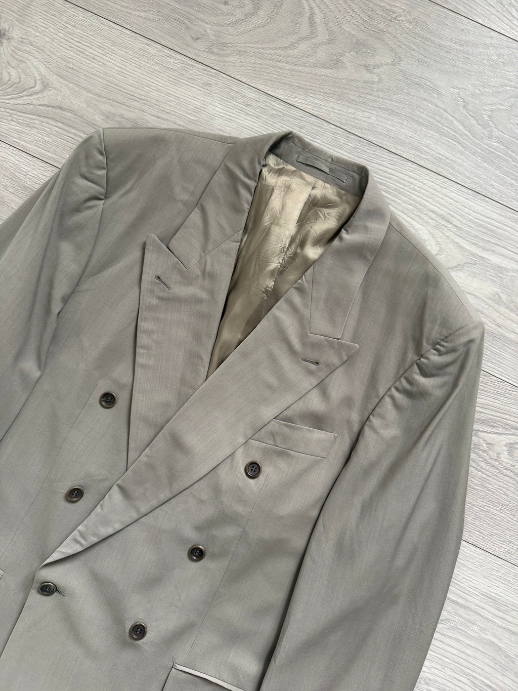 Hugo Boss 1980s 'Al Capone' Double Breasted Peaked Lapel Sports Jacket Blazer - Size XL