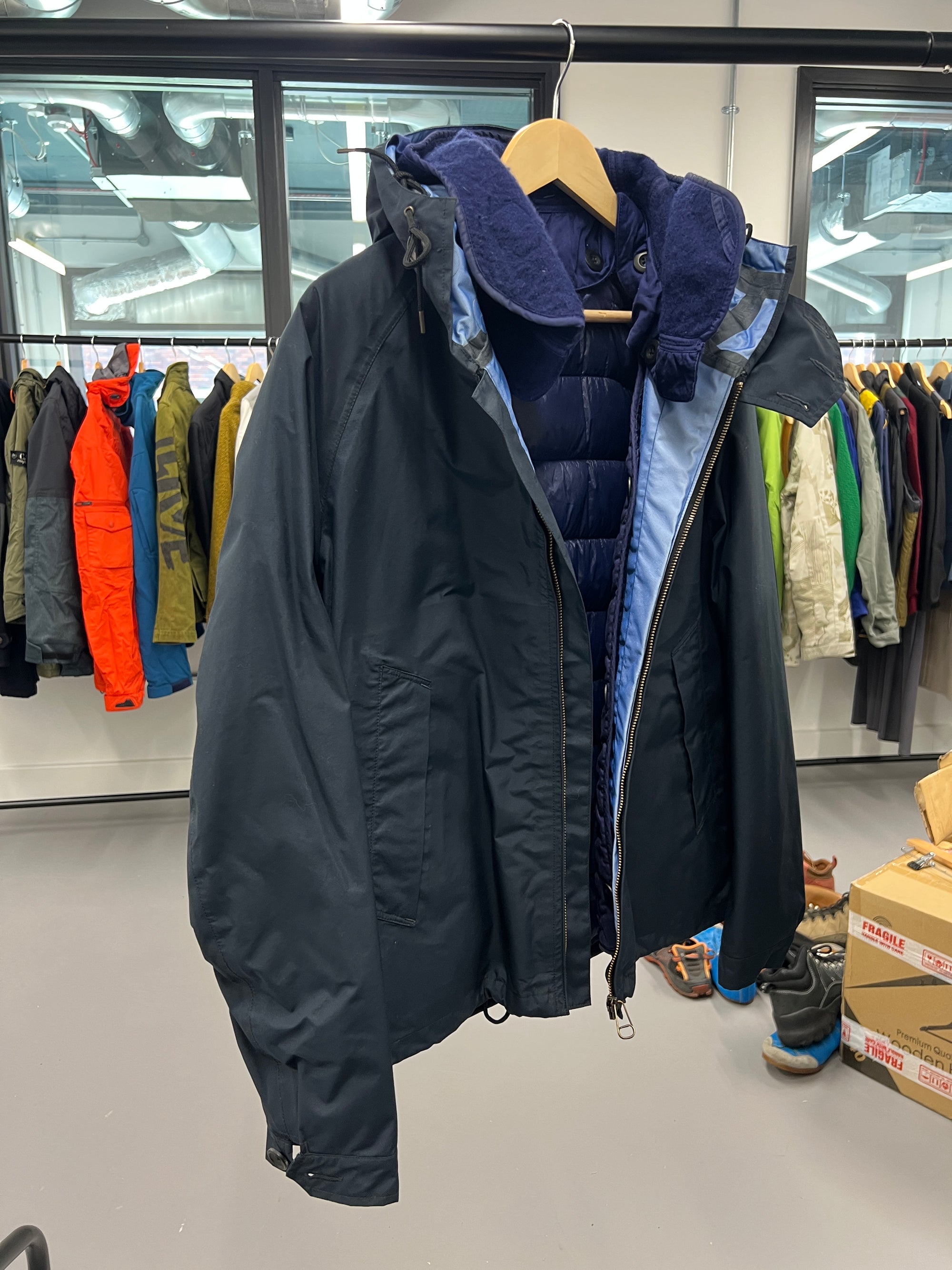 Ten C Garment Dyed Jacket & Down Liner - Size M