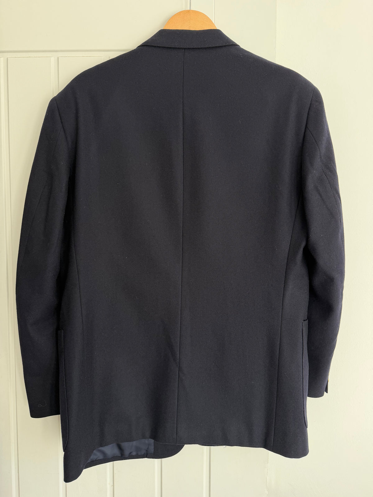 Dior 1980s 2B Metal Button Navy Wool Sport Jacket Blazer  - Size L